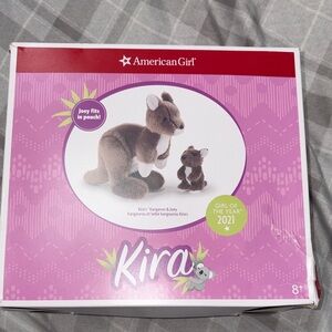 Brand New American Girl Accessories Kira's Kangaroo and Joey Plush Set🔥